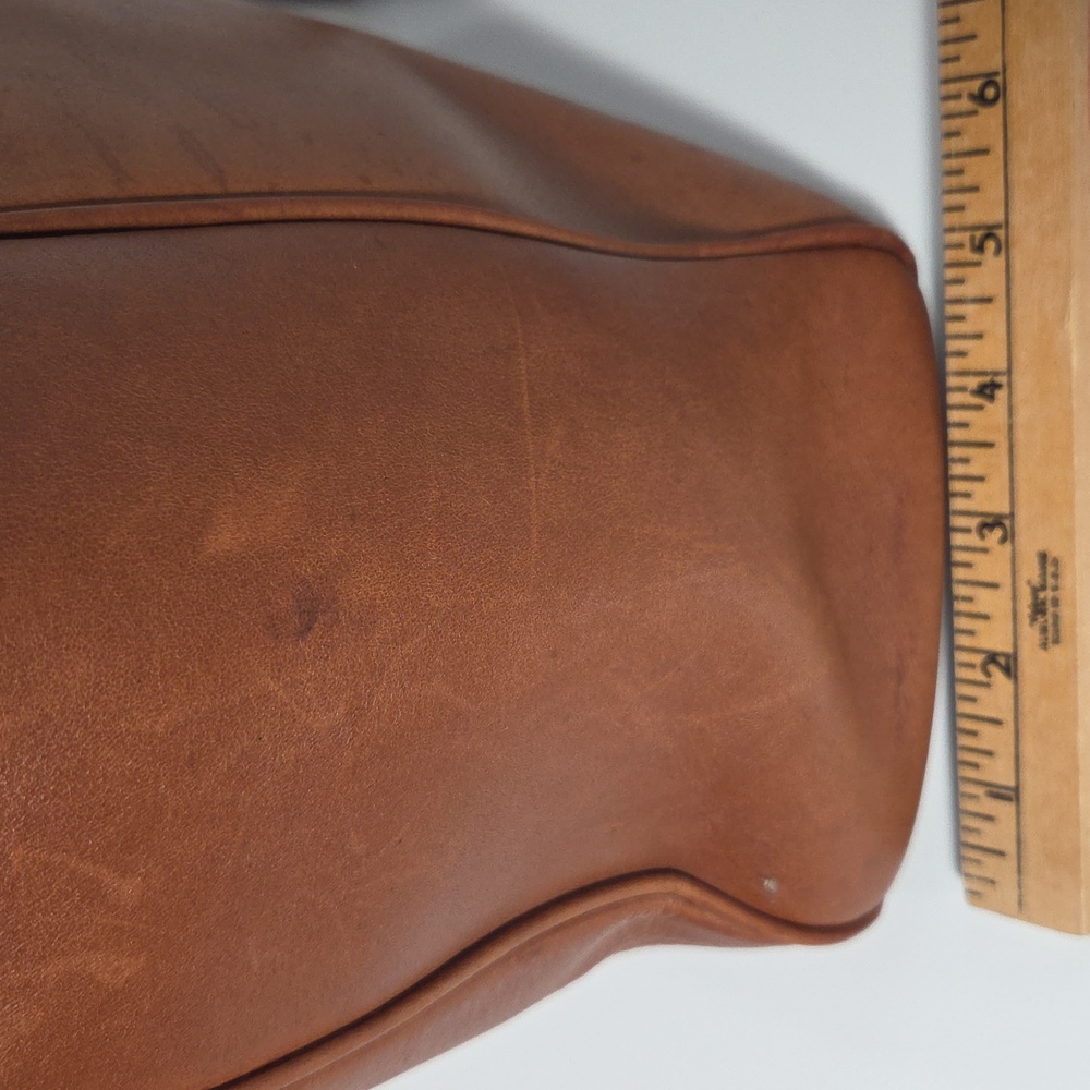 Vintage Eddie Bauer Brown Leather Tote Bag - Picture 16 of 16